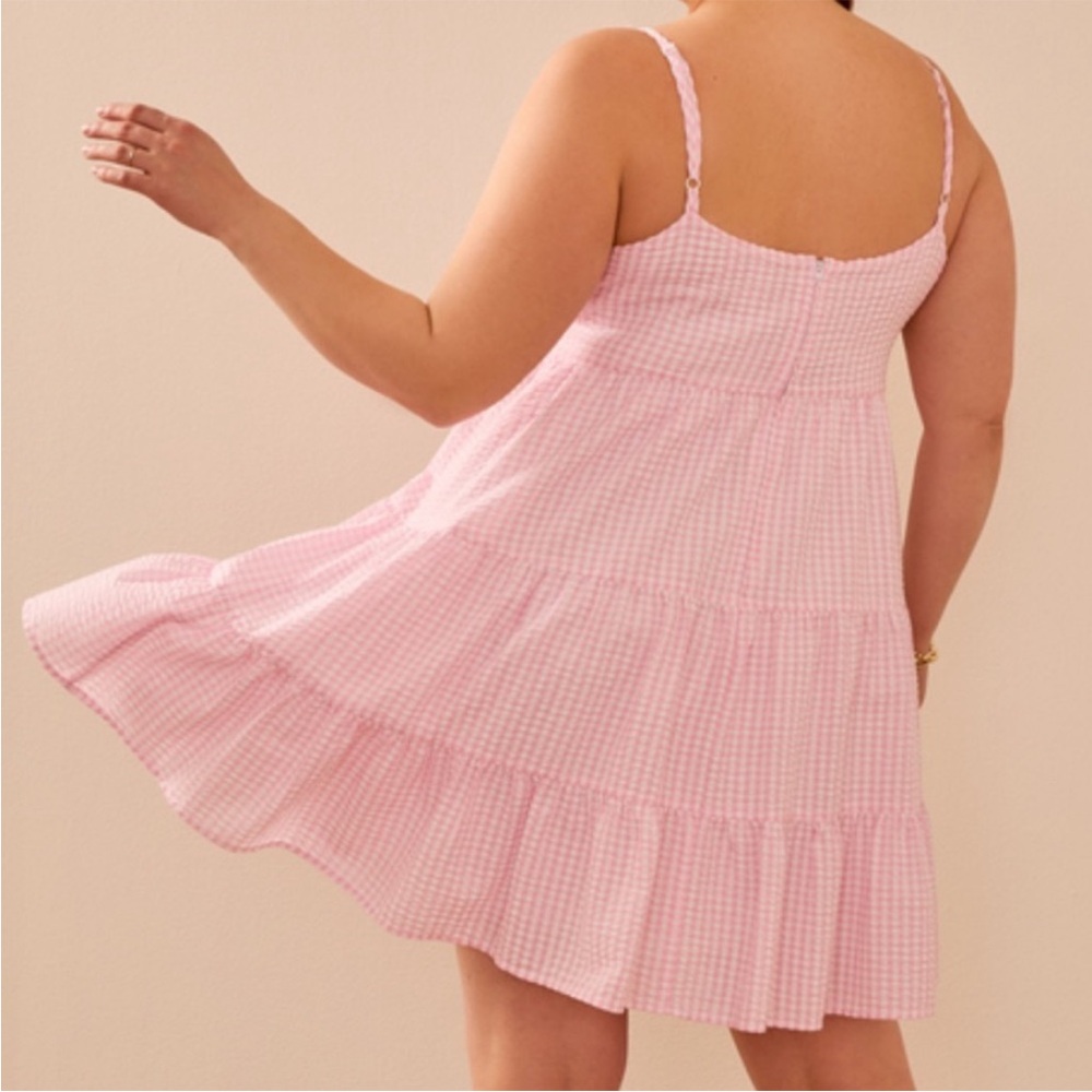 ARULA Pink Gingham Mini Dress - Picture 2 of 13